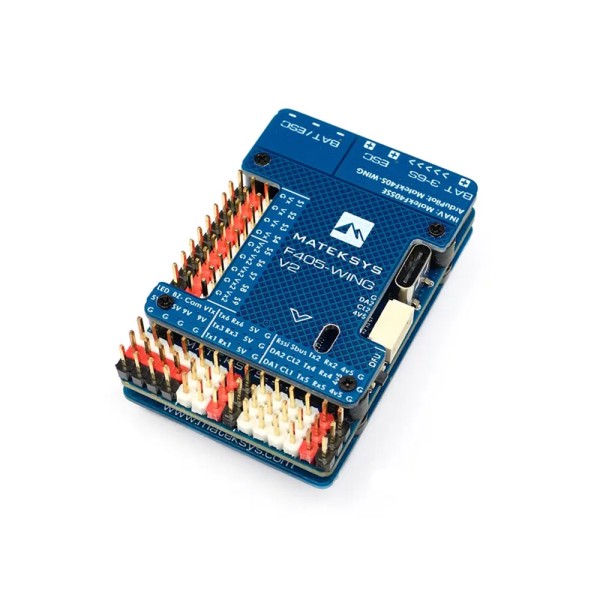 Matek MATEKSYS F405 WING V2 STM32F405RGT6 Controller di volo integrato ICM42688P OSD Slot per ArduPilot / INAV RC aeroplano giocattolo